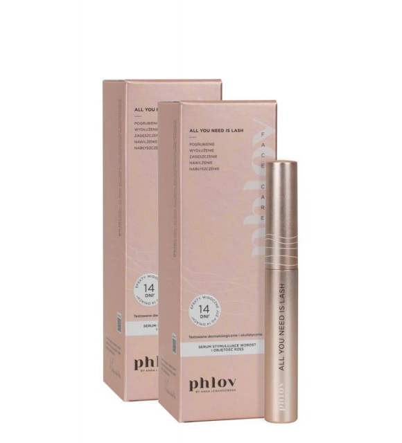 2x Serum stymulujące wzrost i objętość rzęs