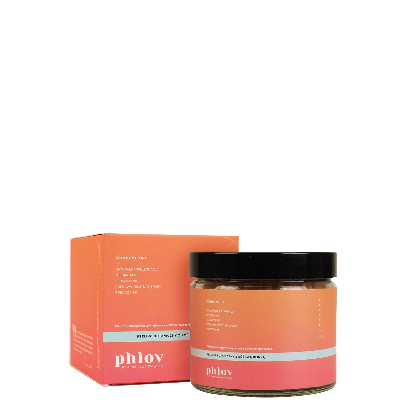 Peeling botaniczny z różową glinką SCRUB ME UP!