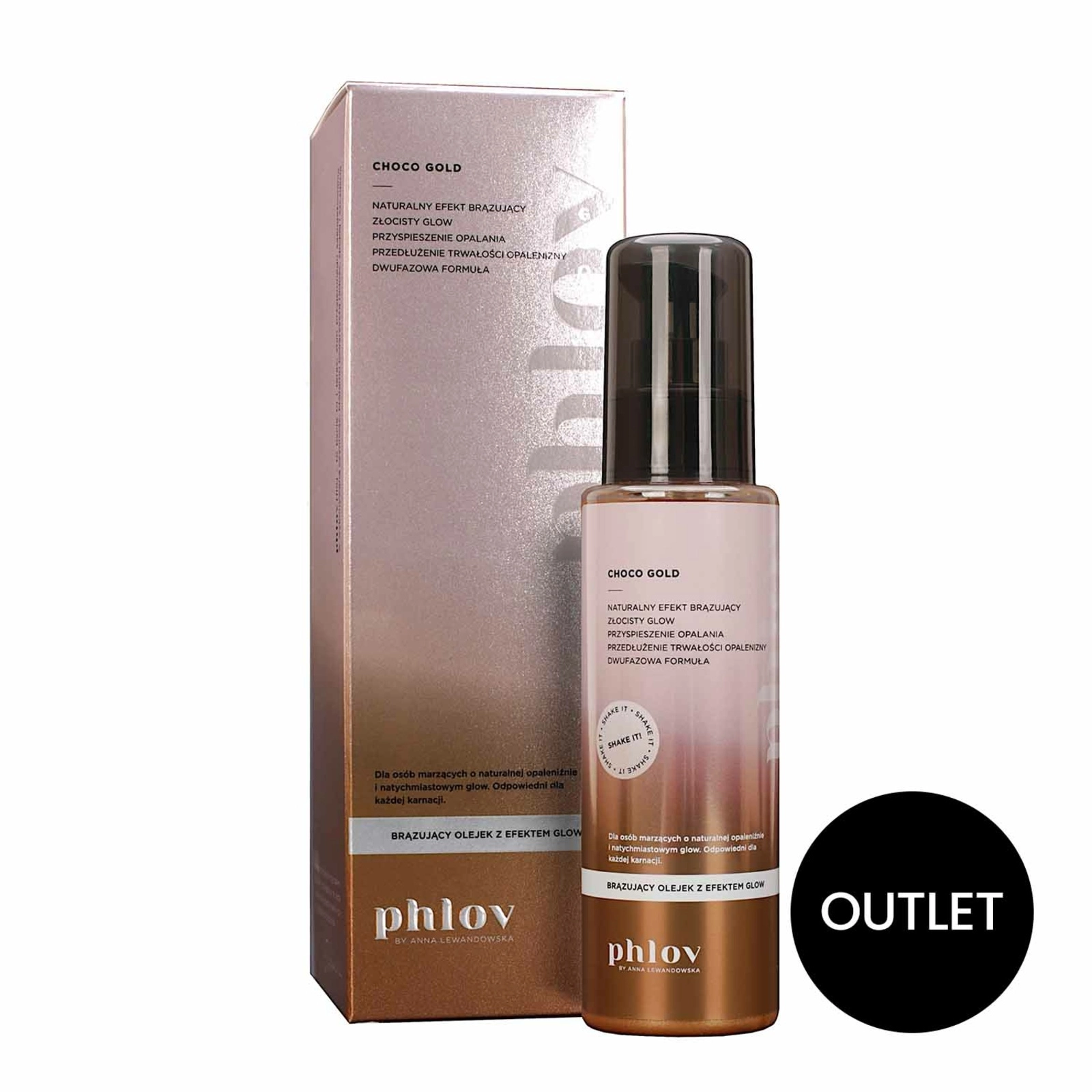 Brązujący olejek z efektem glow CHOCO GOLD